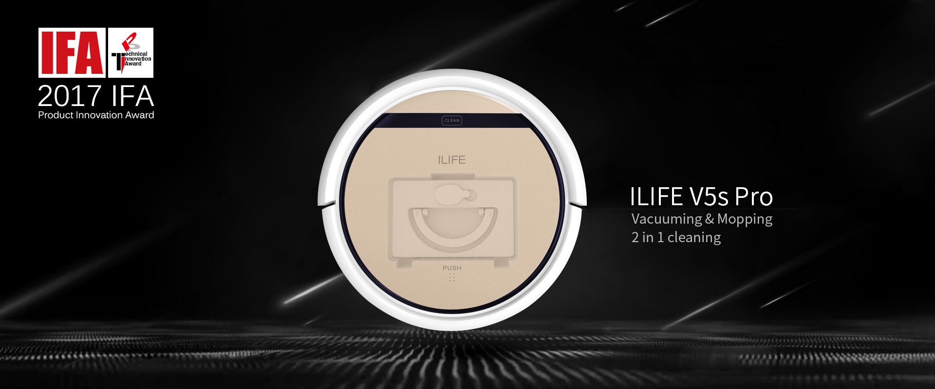 ilife robot aspirador dorado