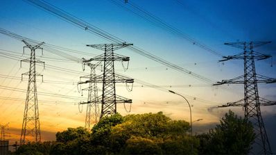 electricidad atardecer