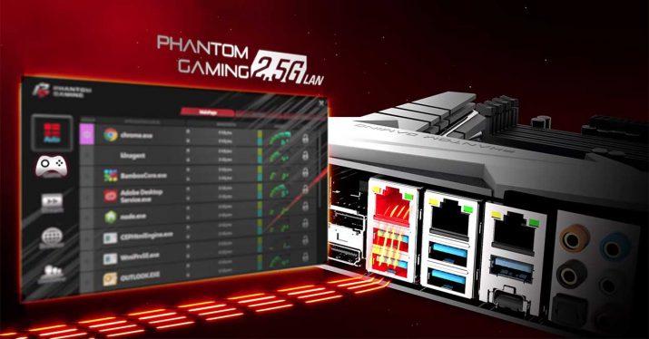 Asrock Phantom Gaming 2,5 Gbps Ethernet LAN