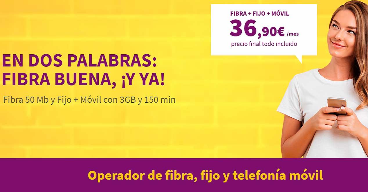 Nueva tarifa combinada de Llamaya: fibra y móvil por 36,90 euros de ...