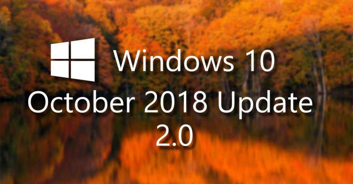 windows 10 october 2018 update 2