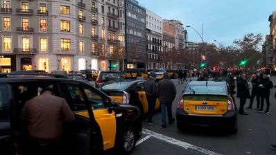 huelga de taxis