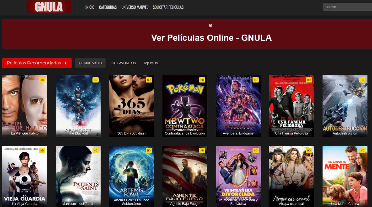 Alternativas a Gnula: Mejores webs para ver películas y series online