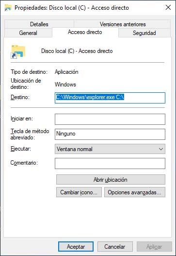 Unidad en la barra de tareas de Windows 10