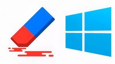 goma de borrar con icono de Windows
