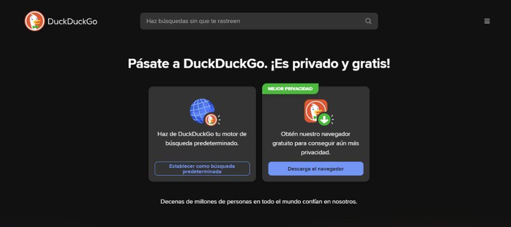 buscador DuckDuckGo privacidad