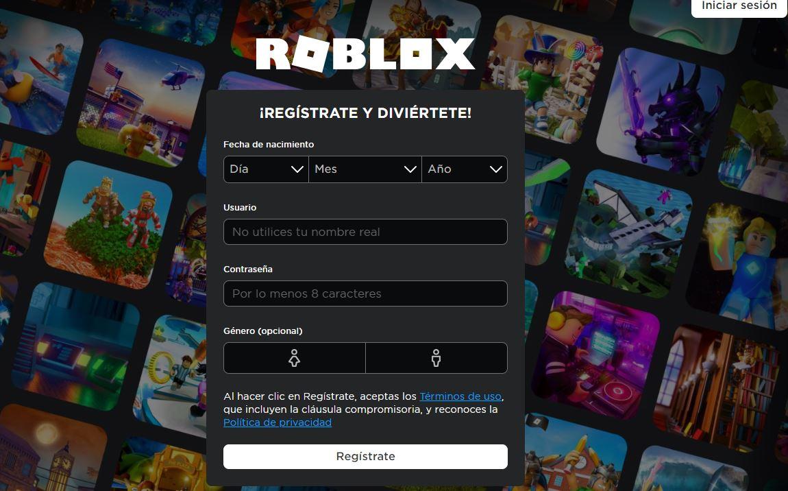 crear cuenta Roblox