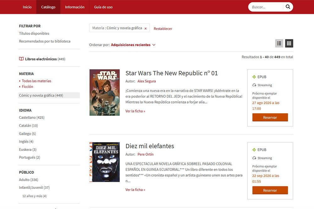 web de eBiblio