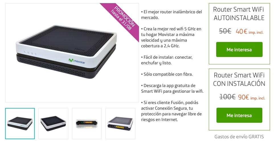 precio router smart wifi movistar