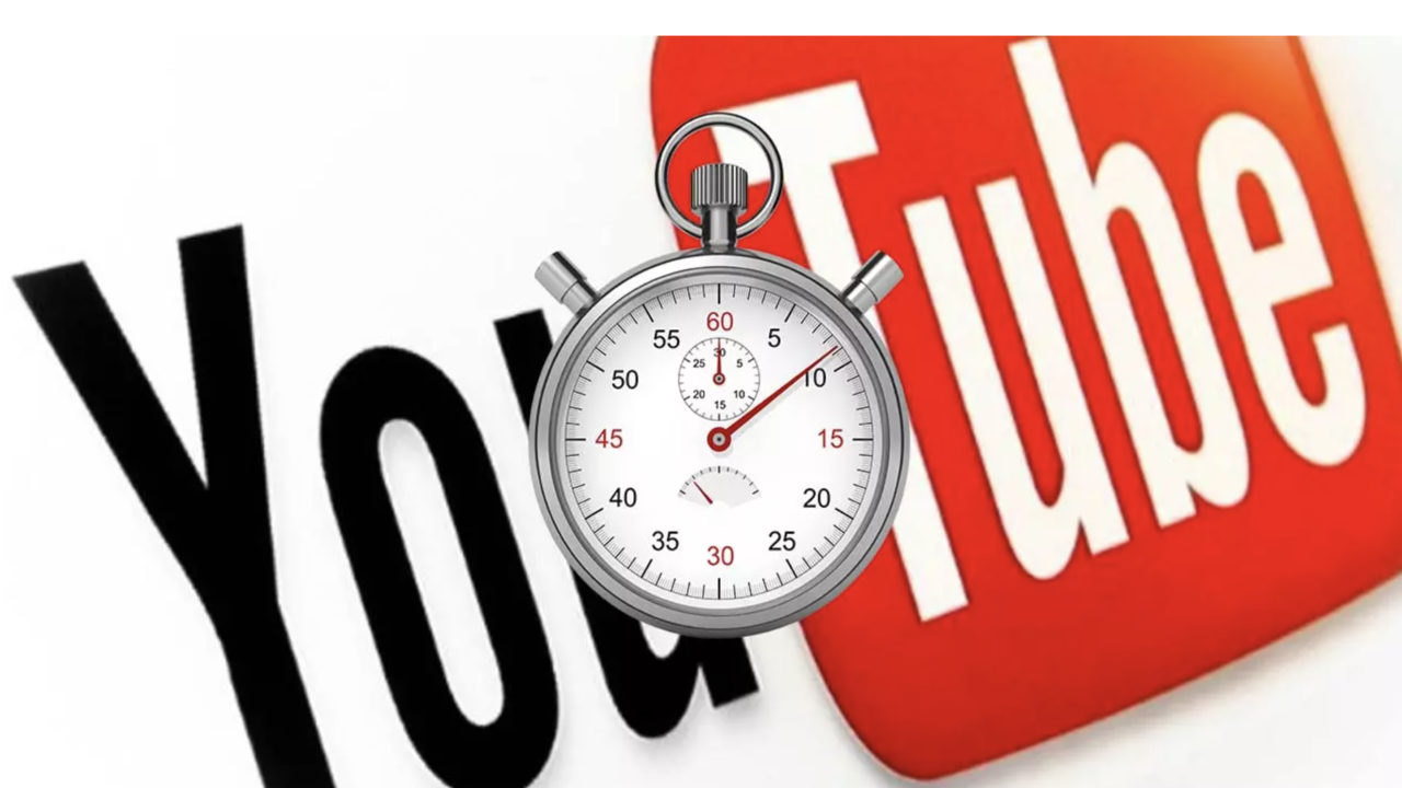 imagen de youtube con un cronometro