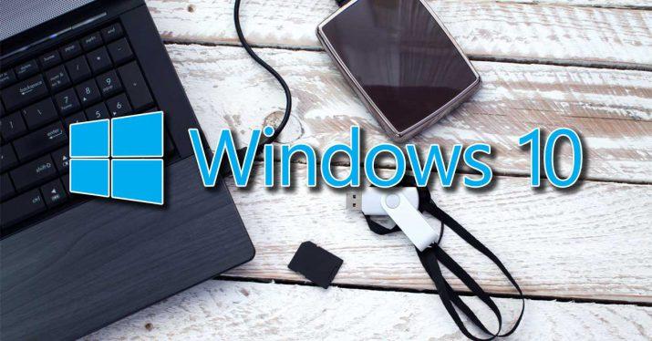 windows 10 pendrive tarjeta sd portatil