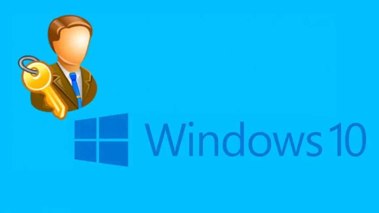 Sesión de administrador en el sistema operativo Windows 10