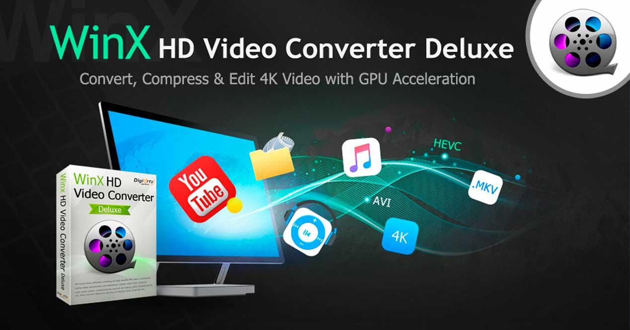 convertir vídeos 4K con WinX HD Video Converter Deluxe