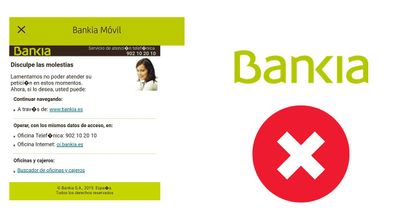 bankia no funciona caida error