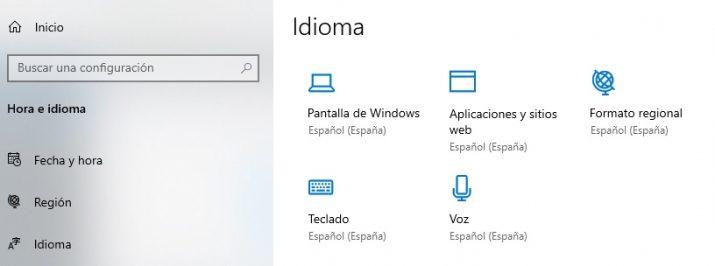 idioma windows