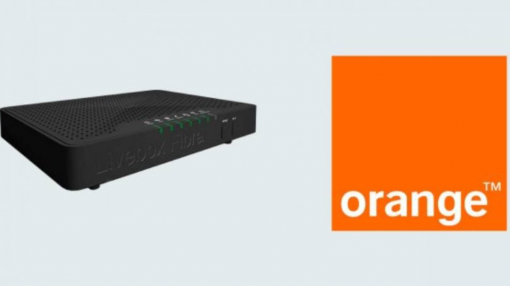 Router Livebox de Orange de color blanco y diseño vertical