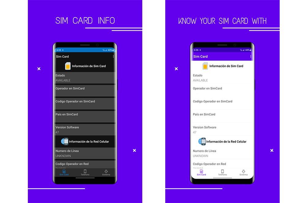 aplicación Sim Card Info