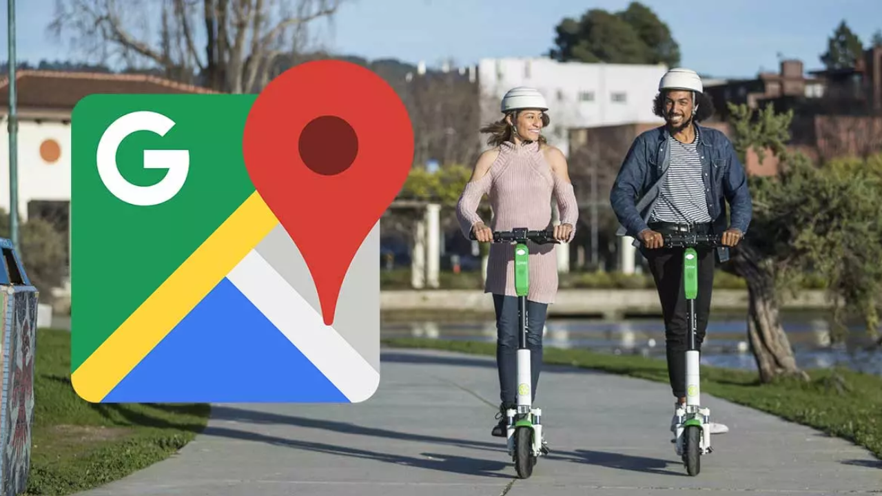 patinete cómo usar en Google Maps