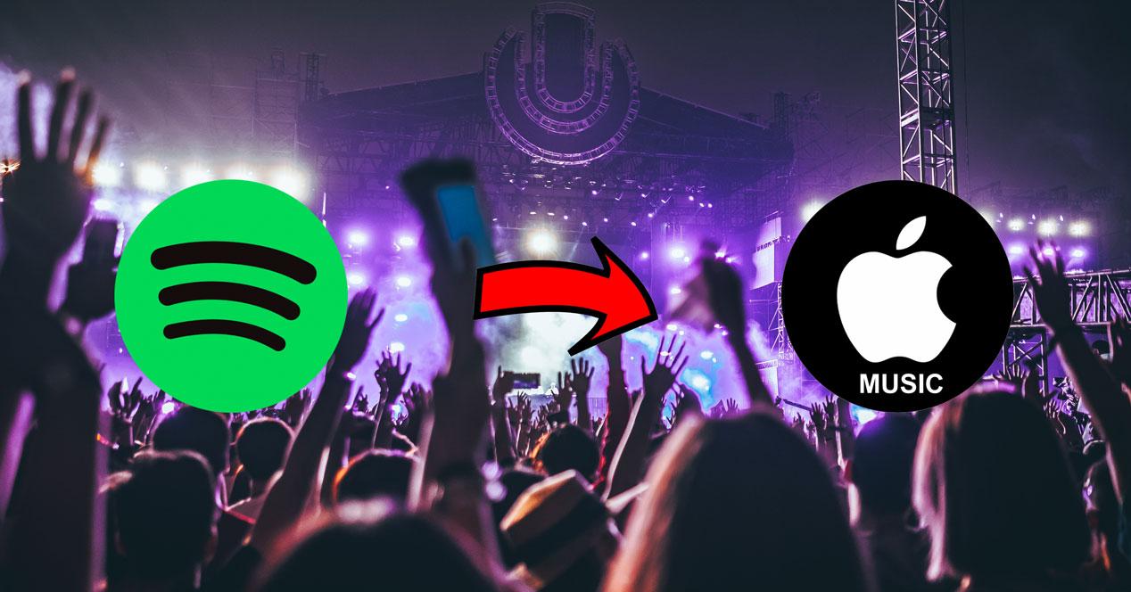 Pasar Playlists de Spotify a Apple Music