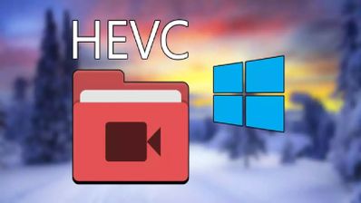Diagrama conceptual del proceso para instalar el códec HEVC en un ordenador con Windows, mostrando las alternativas de la Microsoft Store y reproductores de terceros como VLC