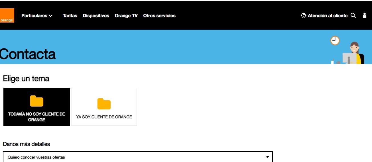 Orange Clientes Cómo contactar con atención al cliente de Orange