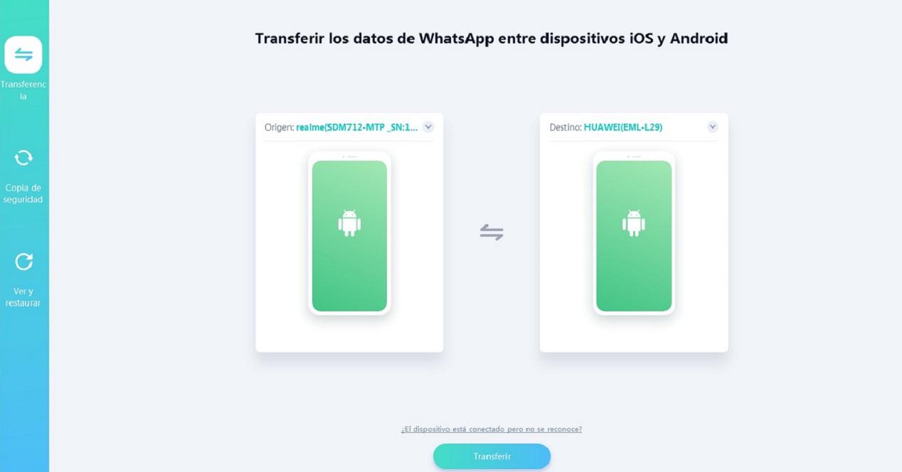 Icarefone transferencia whatsapp