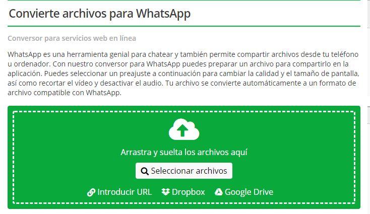convierte archivos whatsapp