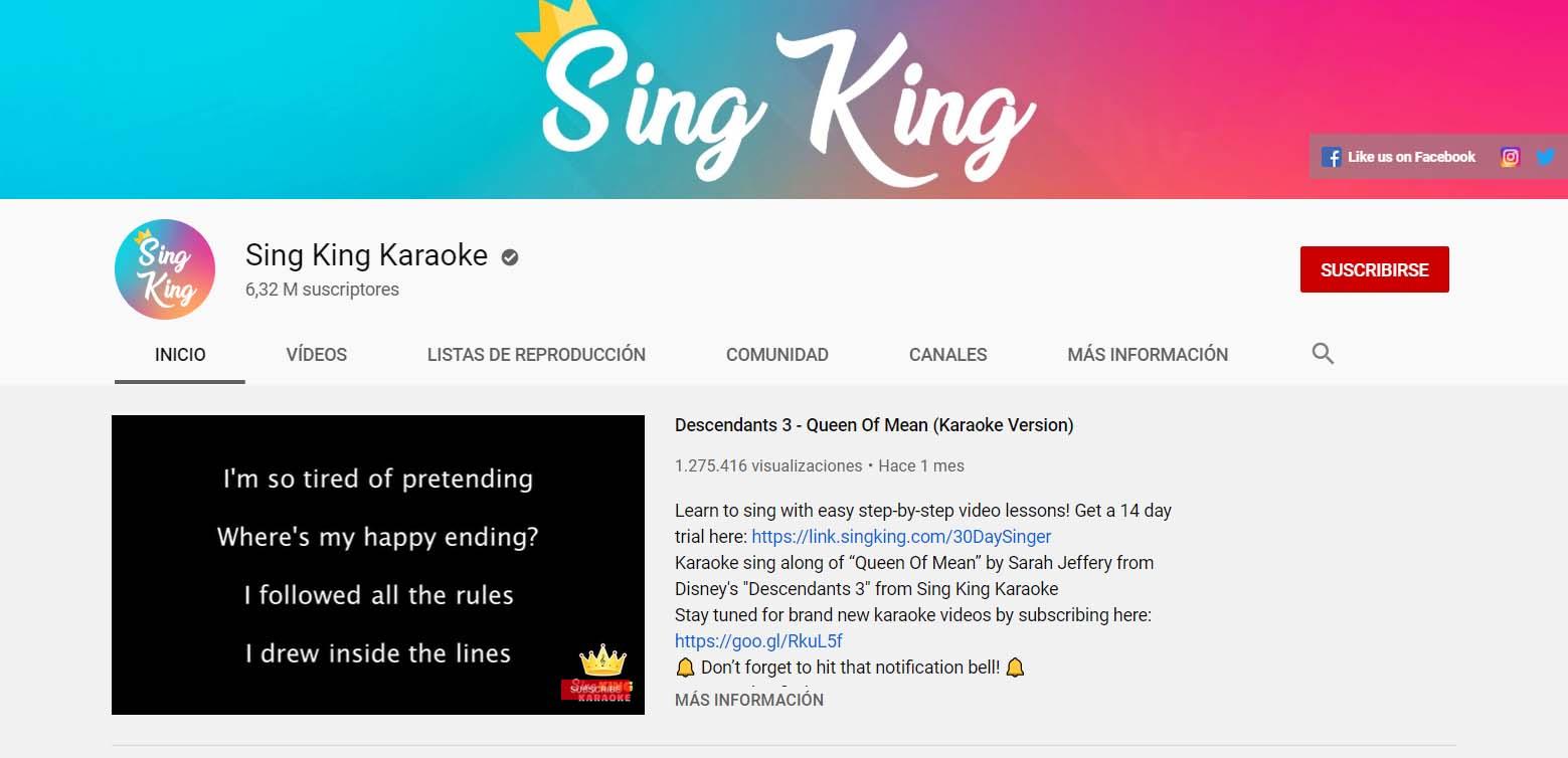 sing king karaoke youtube