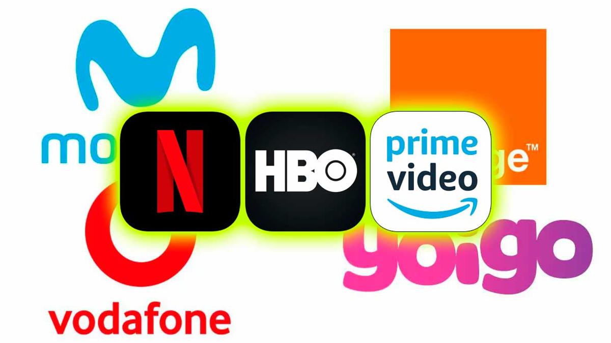 Ver Netflix, HBO o  Prime con Movistar, Orange, Vodafone y Yoigo:  precios