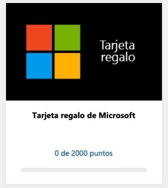 Таржета Регало Microsoft Rewards