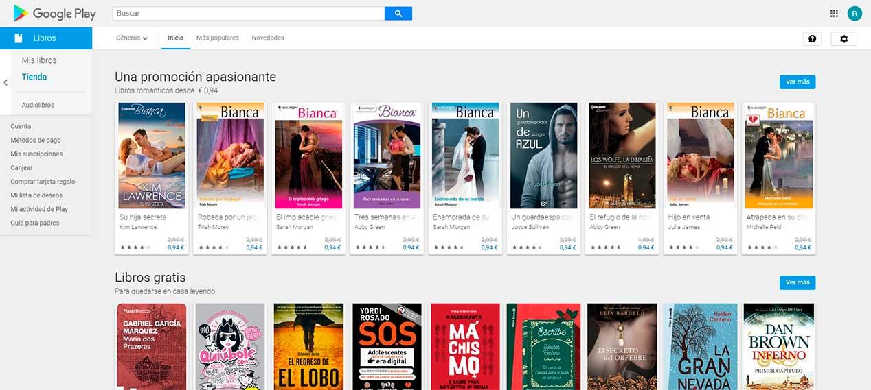 Ebooks en Google Play