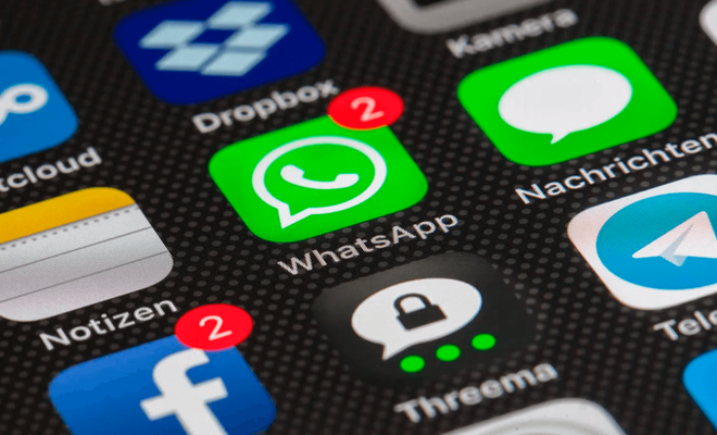 Imagen de la aplicación de WhatsApp con varias notificaciones