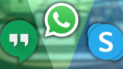 whatsapp skype hangouts