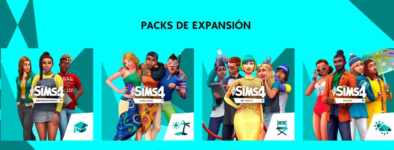 Packs de expansión Los Sims 4