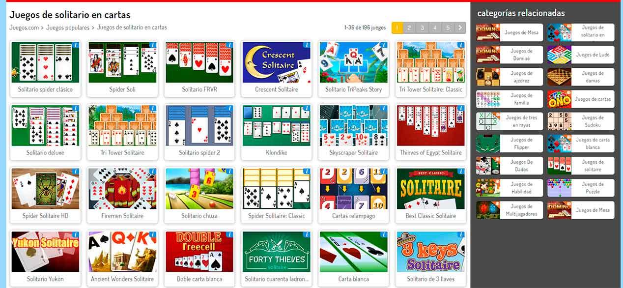 Webs de cartas en Juegos.com