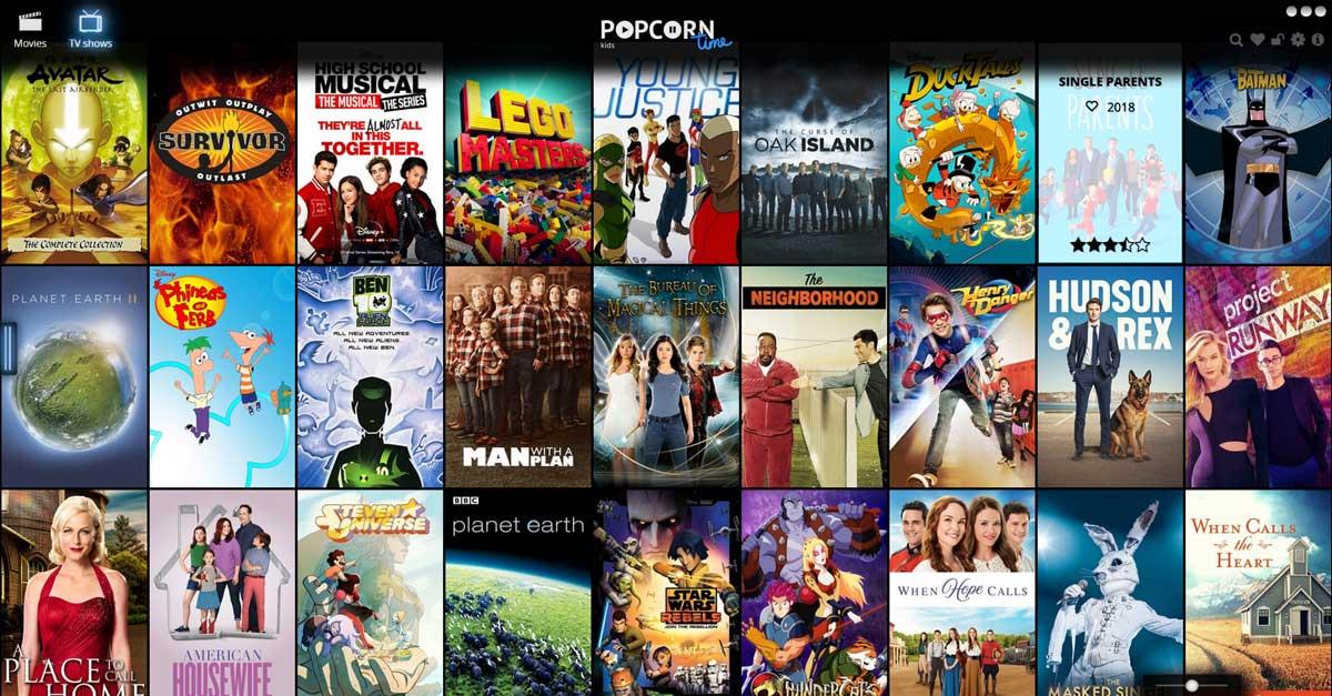 Popcorn Time Kids: torrent de películas y series en streaming para niños