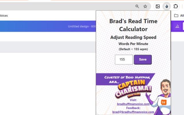 Brad Read Time Calculator