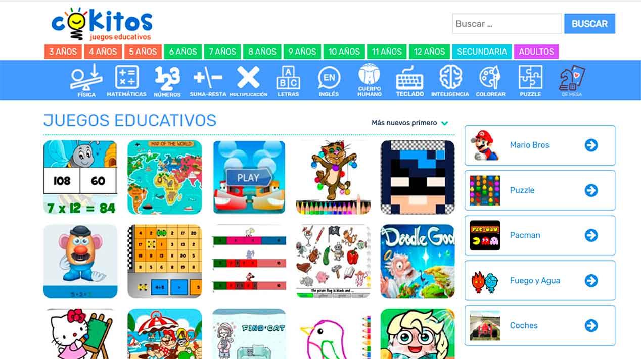 servilleta Sin lugar a dudas Sitio de Previs Mejores juegos online para niños y gratuitos - Webs y apps recomendadas