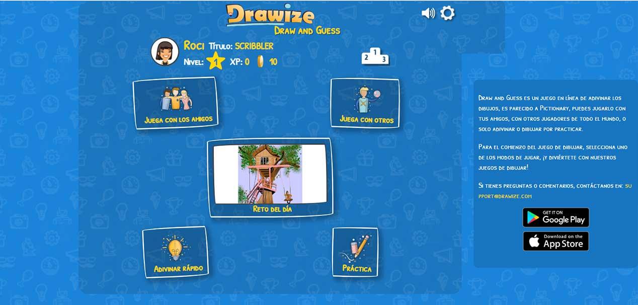 Drawize - Webs para juegos multijugador