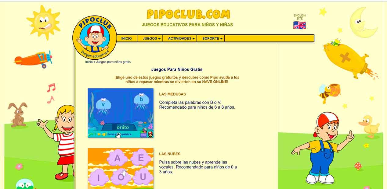 Pipoclub - juegos online para niños