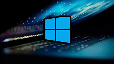 imagen de windows en tono azul