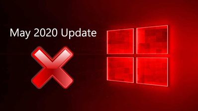 windows 10 may 2020 update error