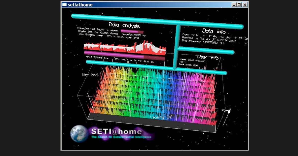 SETI - Usos viejo portátil
