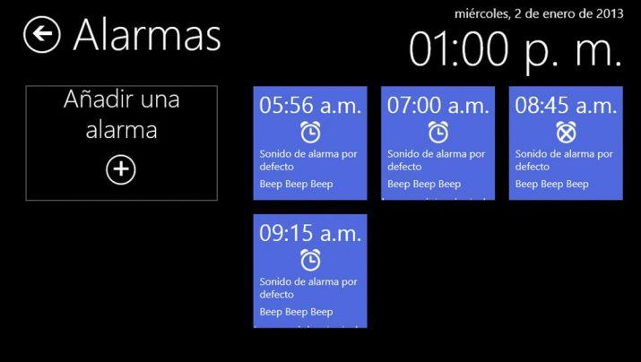 music alarm clock de microsoft para windows
