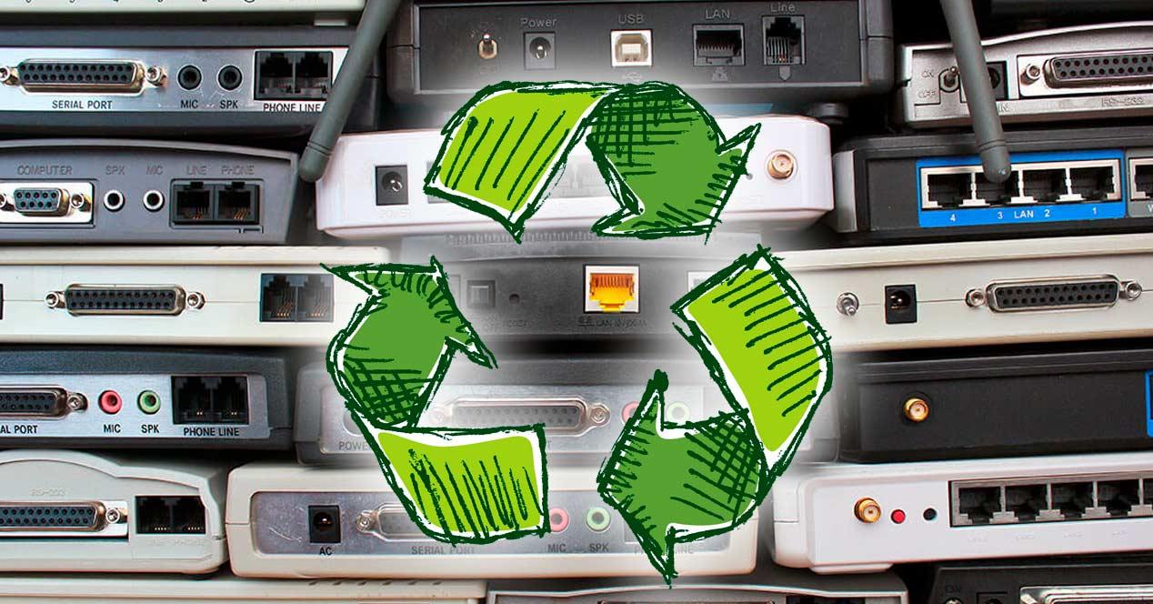 reciclar viejo router