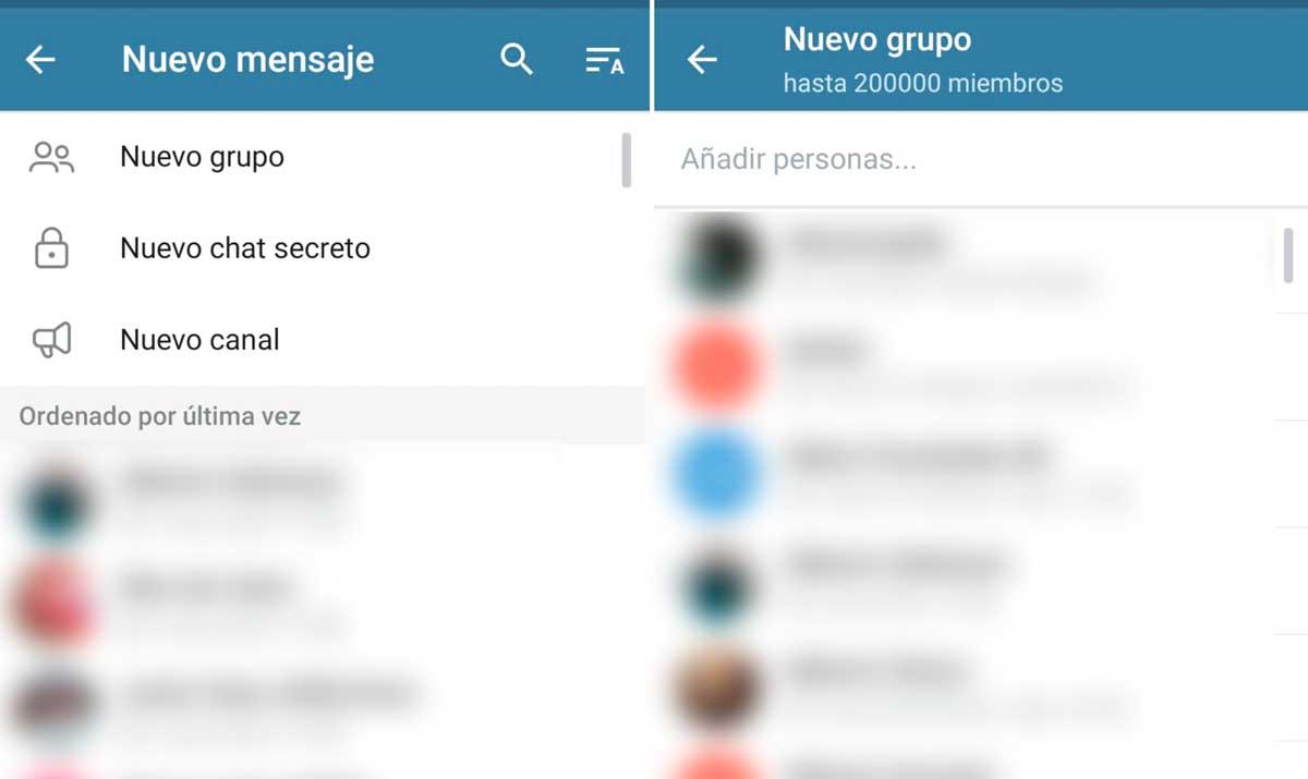 Crear grupos de Telegram