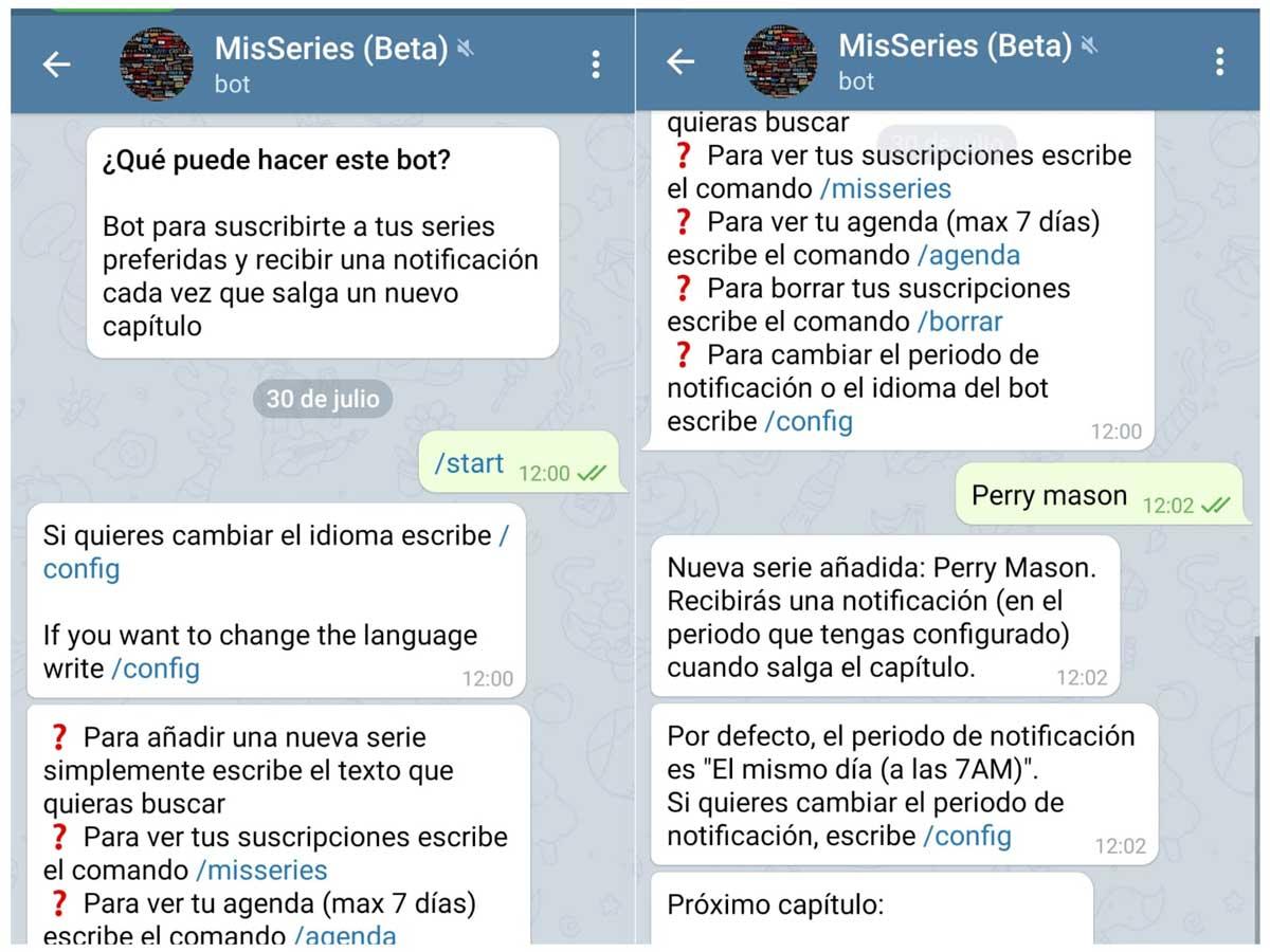 MisSeries - Bots de Telegram