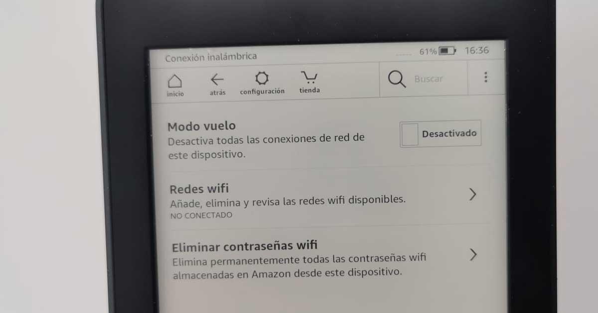 Redes WiFi Kindle
