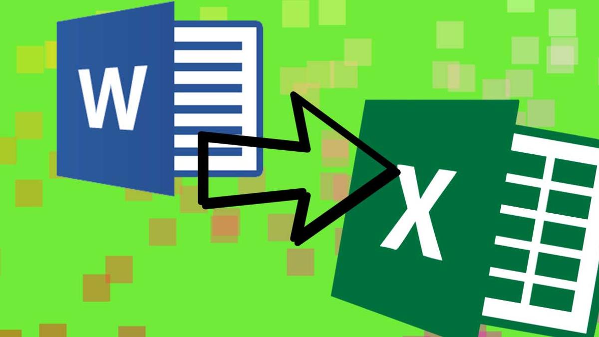 Pegajoso vaquero Caso Convertir Word a Excel: cómo convertir un documento a hoja de cálculo