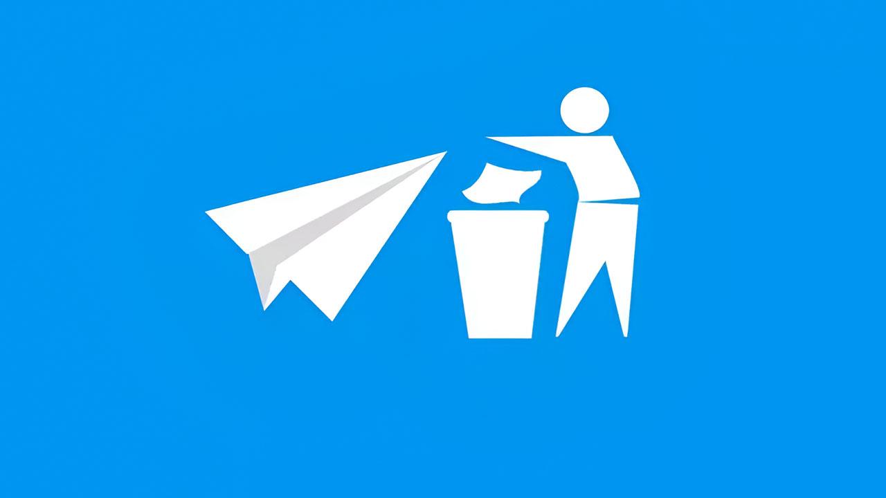 icono de eliminar cuenta en Telegram
